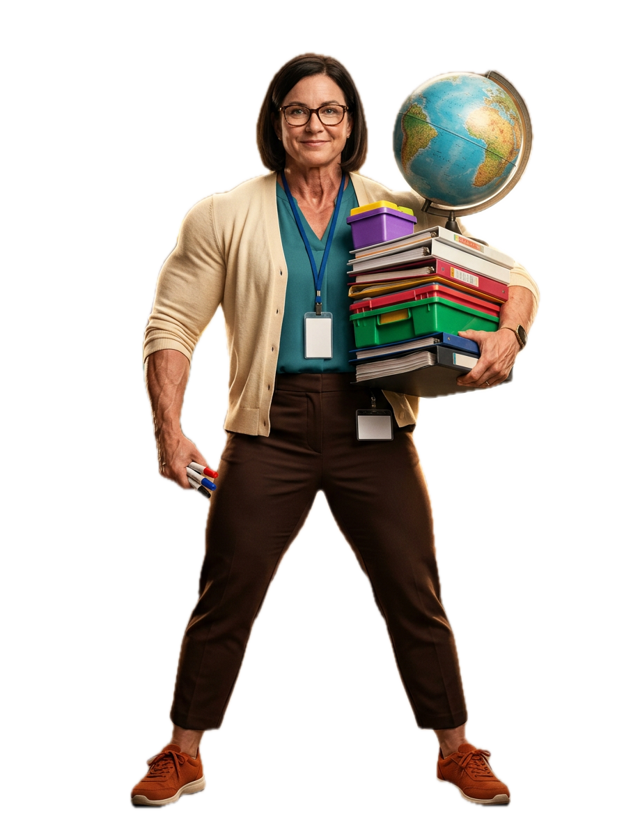 A strong everyday teacher ready to show up